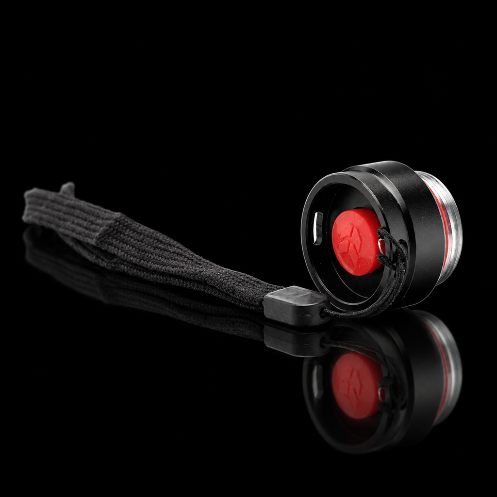 BAMFF 10 push-button end cap on black