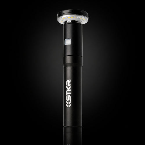 On-black product image for STKR Fli-PRO-Telescoping-Canopy-Light-Removeable-Flashlight-Head-1_sq_onBLK.jpg