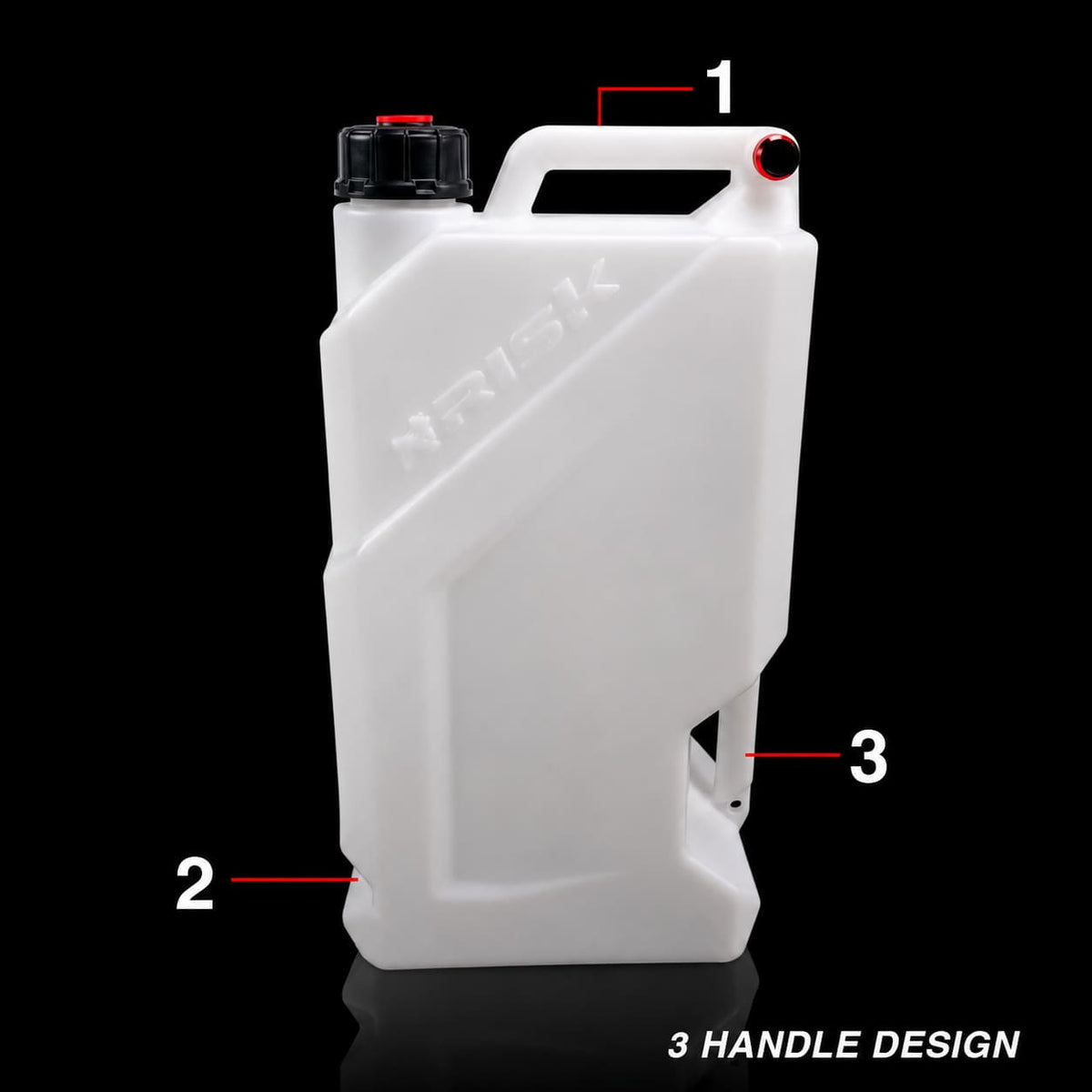 EZ3 utility jug three-handle design on black