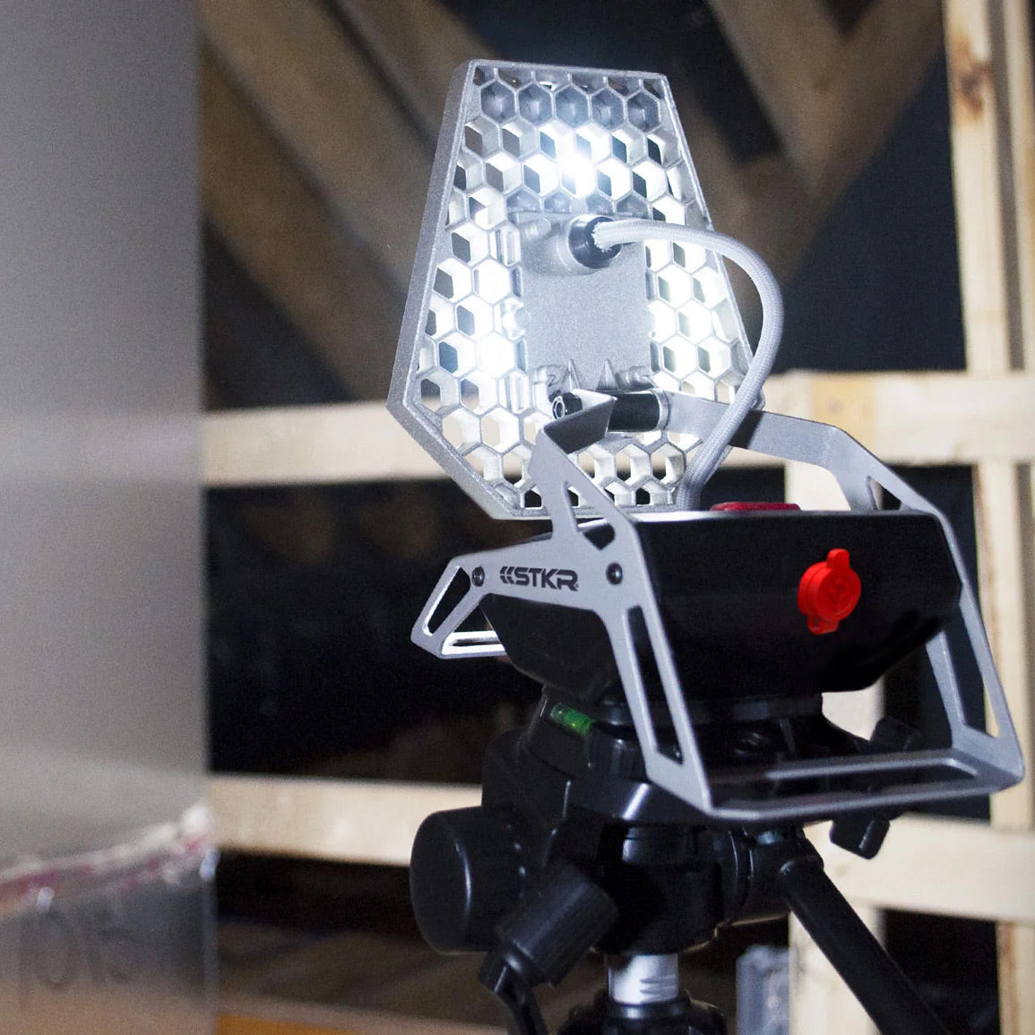 Hands-free rechargeable Mobile Task Light mounted on Tripod | STKR Concepts - striker